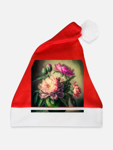Floral Design 12 - Weihnachtsmütze - Rot
