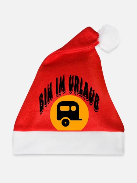 Camping - Weihnachtsmütze - Rot