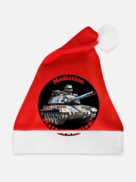 Mediation statt Munition - Weihnachtsmütze - Rot