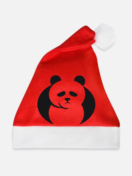Pandabär - Weihnachtsmütze - Rot