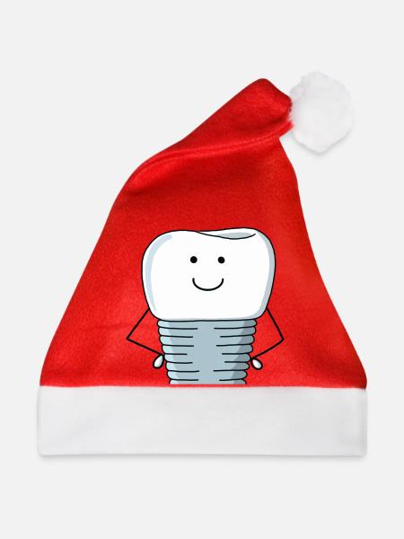 Implantatkrone - Weihnachtsmütze - Rot