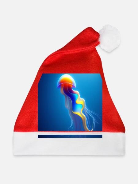 Qualle - Weihnachtsmütze - Rot