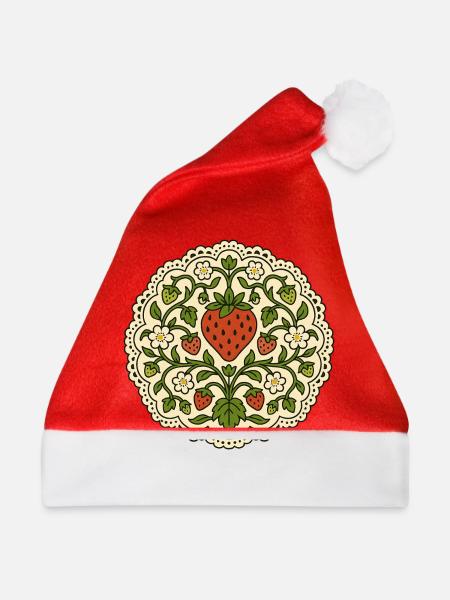 Erdbeer-Liebe - Weihnachtsmütze - Rot