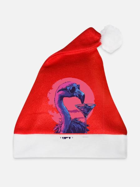 Sundowner Flamingo - Weihnachtsmütze - Rot