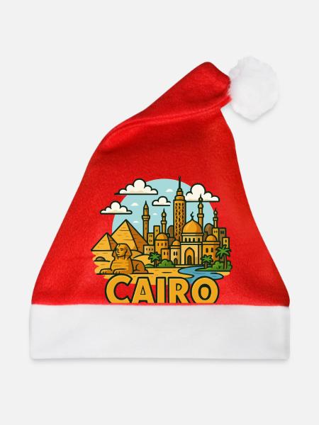 cairo city - Weihnachtsmütze - Rot