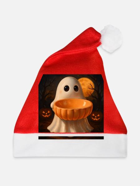 Grusel Halloween Geist Geschenk - Weihnachtsmütze - Rot