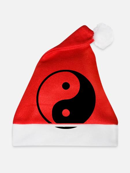 Ying Yang - Weihnachtsmütze - Rot