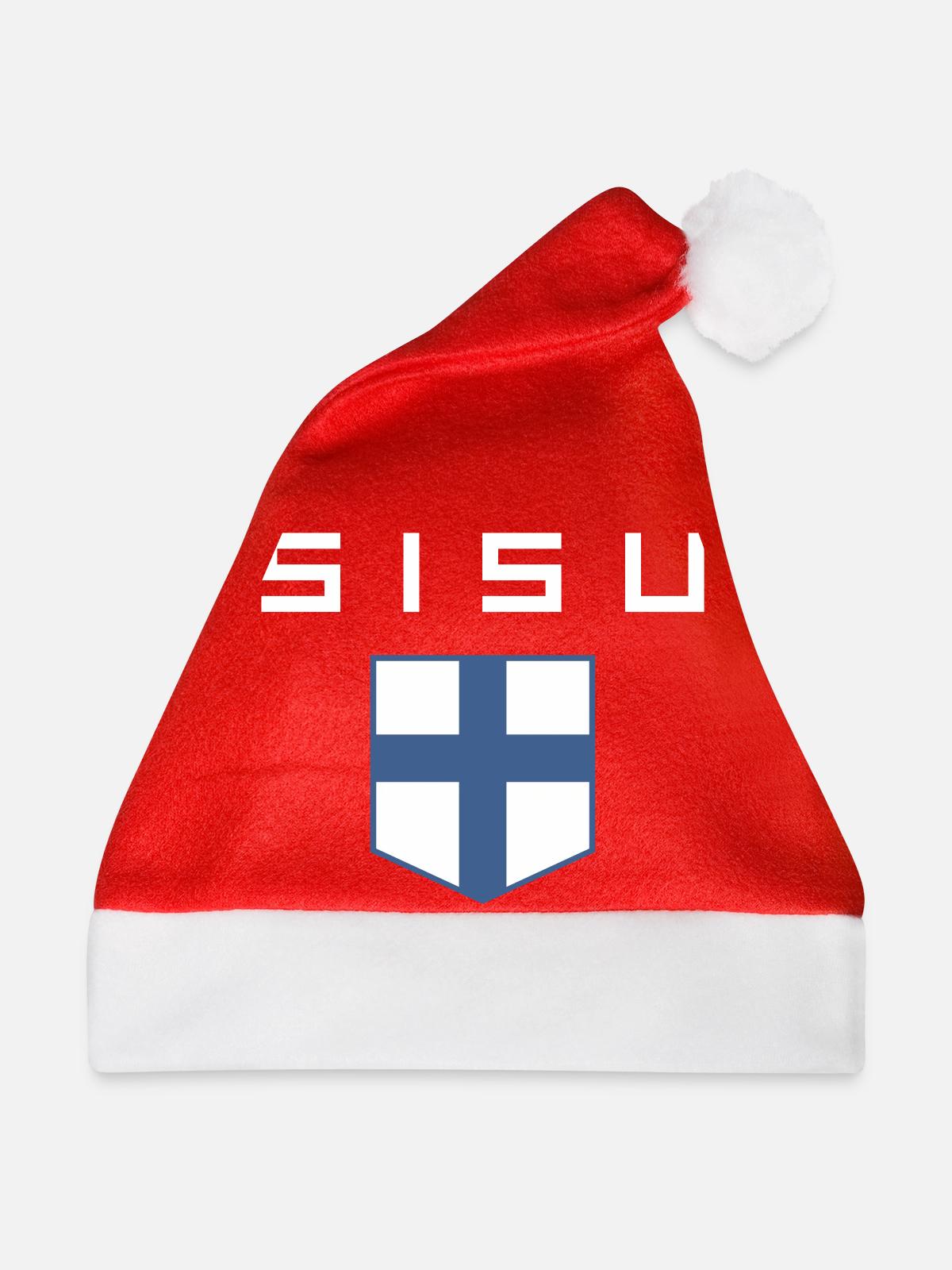 Sisu - Weihnachtsmütze - Rot - Vorne
