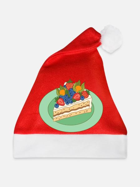 Fruchtige Tortenpracht - Weihnachtsmütze - Rot
