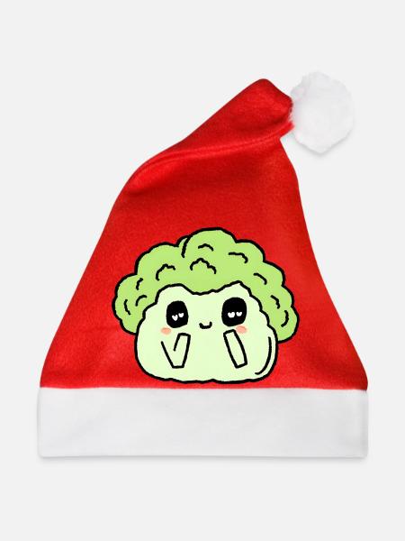 Brokkoli - Weihnachtsmütze - Rot