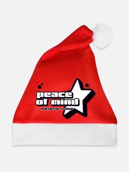 Peace of Mind - Weihnachtsmütze - Rot