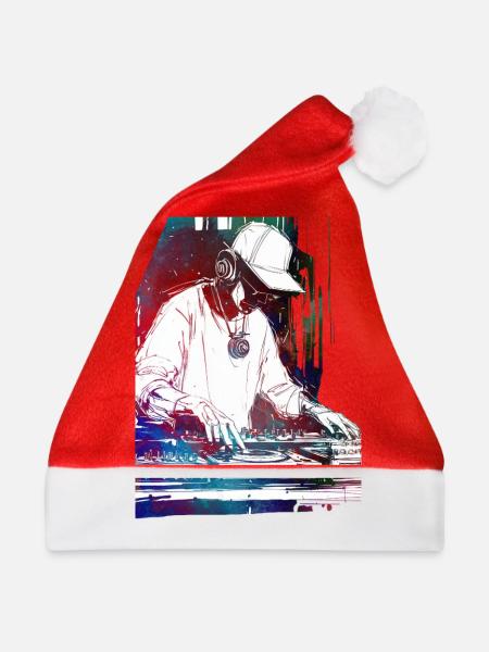 DJ-Musikkonsole - Weihnachtsmütze - Rot