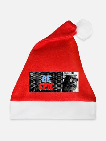 sei episch - Weihnachtsmütze - Rot