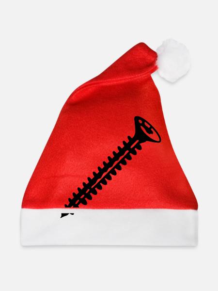 Schraube - Weihnachtsmütze - Rot