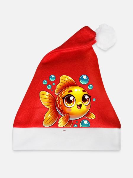 goldfisch - Weihnachtsmütze - Rot