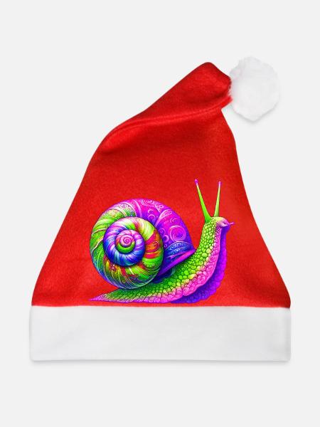 Schnecke - Weihnachtsmütze - Rot