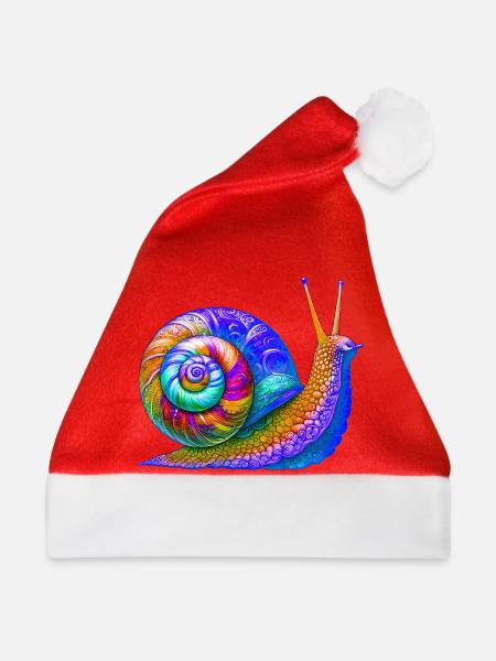 Schnecke - Weihnachtsmütze - Rot