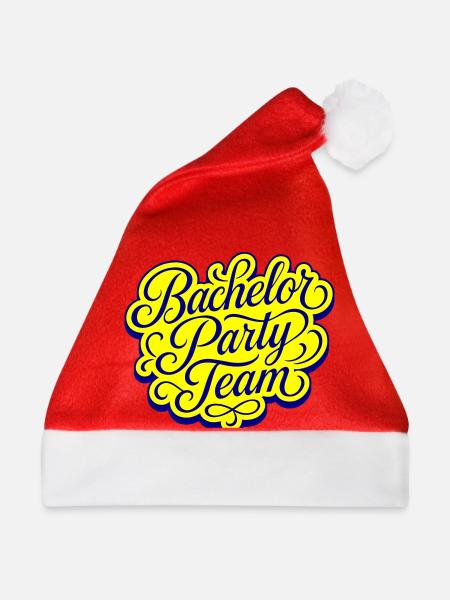 Bachelor Party Team - Weihnachtsmütze - Rot