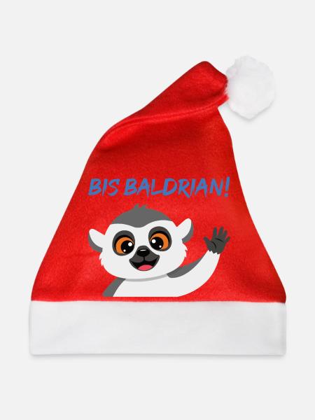 Panda Gruß Mascot Bis Baldrian! - Weihnachtsmütze - Rot
