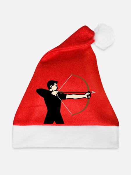 Zielstrebiger Bogenschütze - Weihnachtsmütze - Rot