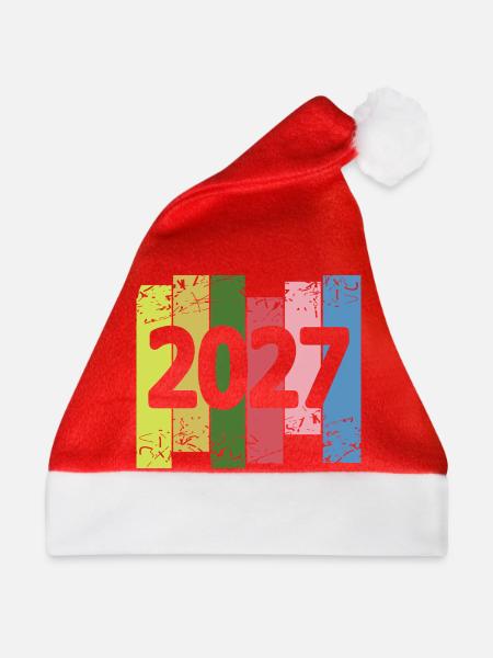 2027 - Weihnachtsmütze - Rot