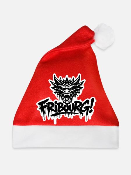Fribourg Dragon - Weihnachtsmütze - Rot - Vorne