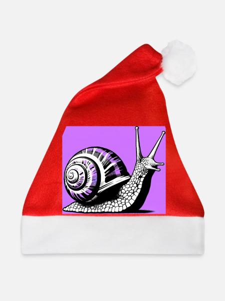 Schnecke - Weihnachtsmütze - Rot