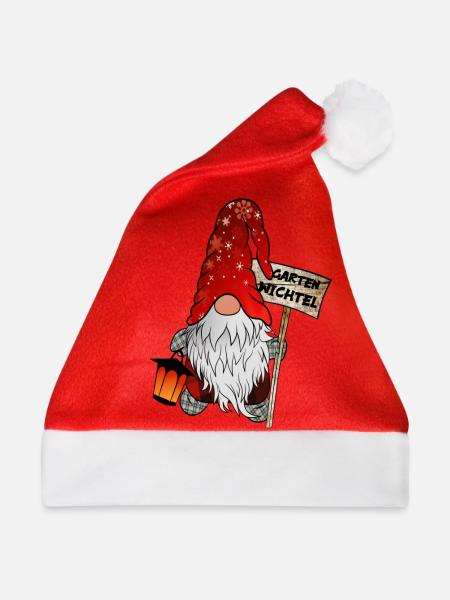 Garten Wichtel – Weihnachtsgnom - Weihnachtsmütze - Rot