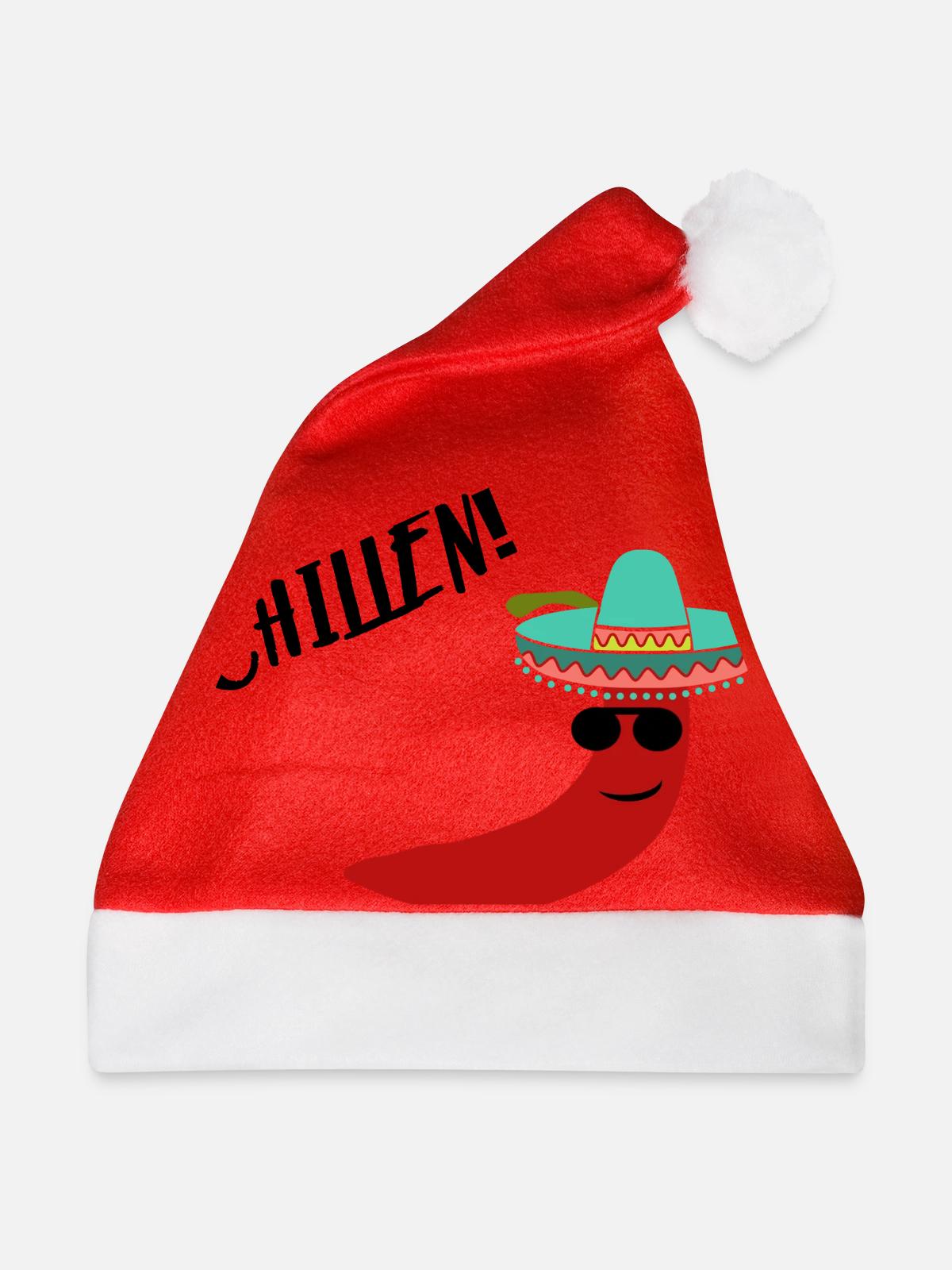 Chilli Chillen - Weihnachtsmütze - Rot - Vorne