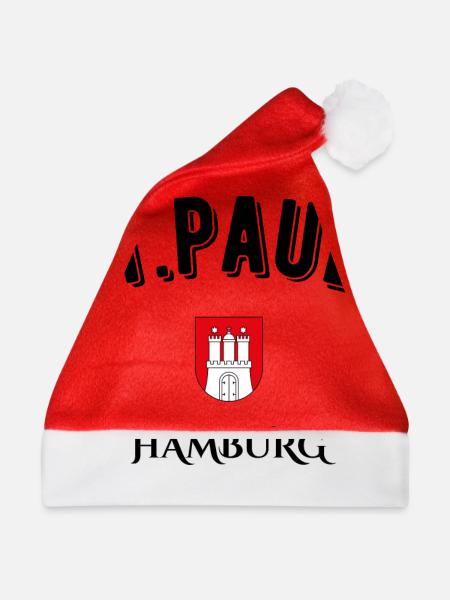 St. Pauli Hamburg - Weihnachtsmütze - Rot