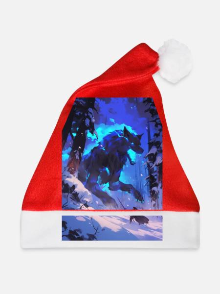 Wolf Anime Manga Fantasy - Weihnachtsmütze - Rot