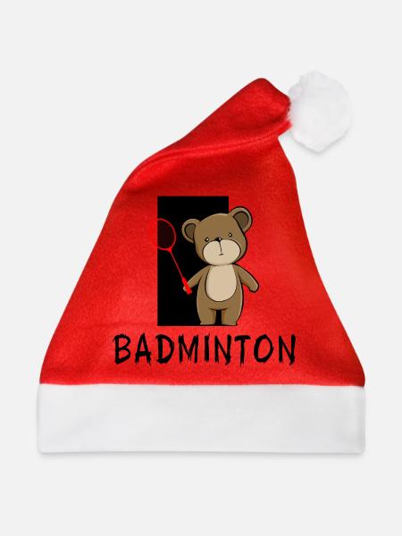 badminton federball badminton-sport badmintonspiel - Weihnachtsmütze - Rot - Vorne