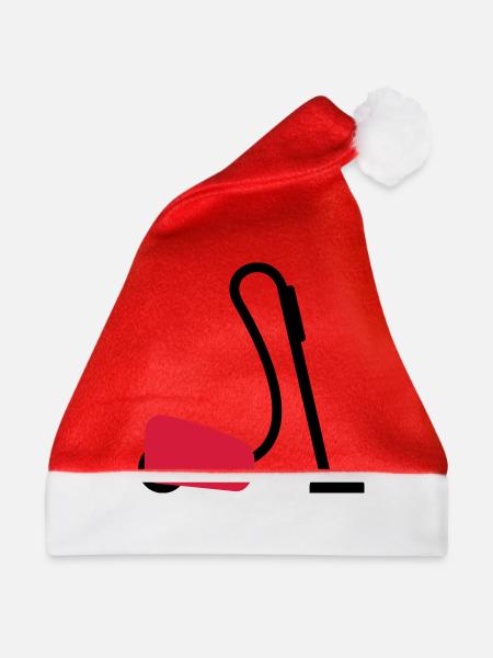 Staubsauger - Weihnachtsmütze - Rot - Vorne