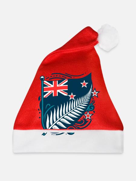 Neuseeland Aotearoa Kiwi 16 - Weihnachtsmütze - Rot