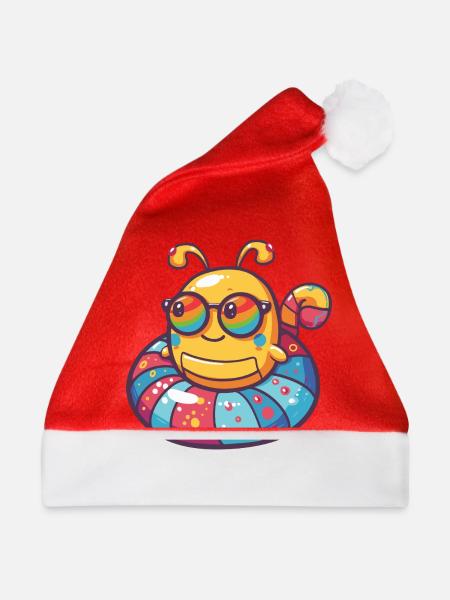 Wurm Comic Cool - Weihnachtsmütze - Rot