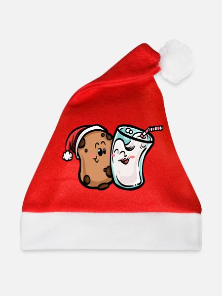Cookie & Milk - Weihnachtsmütze - Rot
