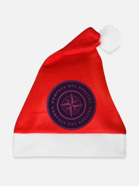 Kompass der Herzen - Weihnachtsmütze - Rot