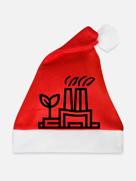 Umweltfreundliche Fabrik - Weihnachtsmütze - Rot