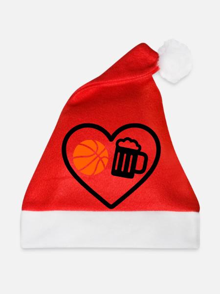 Heart Basket Bier - Weihnachtsmütze - Rot