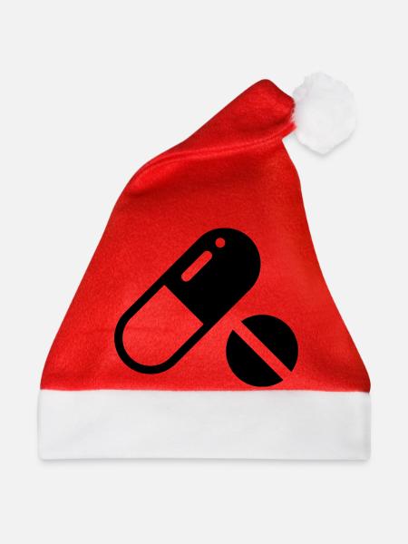 Pills Pillen Tabletten - Weihnachtsmütze - Rot