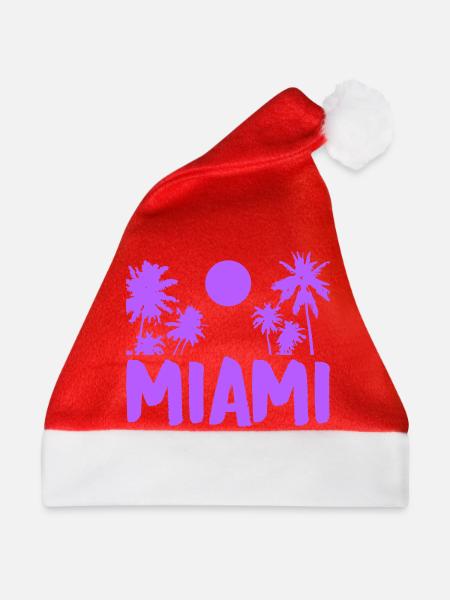 miami - Weihnachtsmütze - Rot