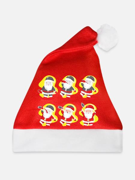 Weihnachtsmann Trinkt Alkohol - Weihnachtsmütze - Rot