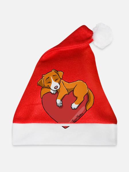 Nova Scotia Herz - Weihnachtsmütze - Rot
