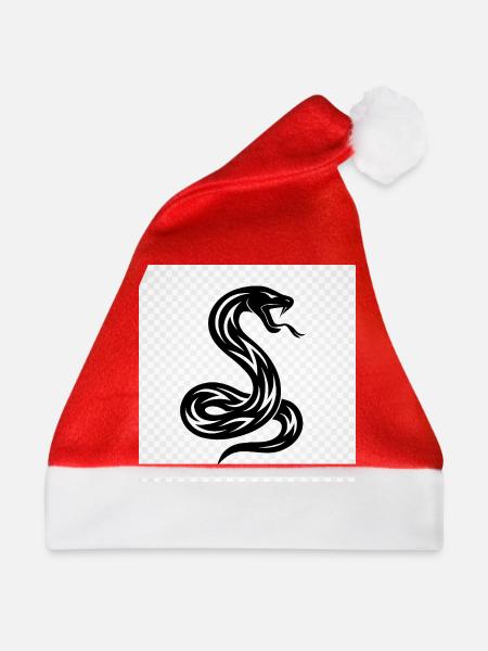 Die faszinierende Welt der Schlangen - Weihnachtsmütze - Rot - Vorne