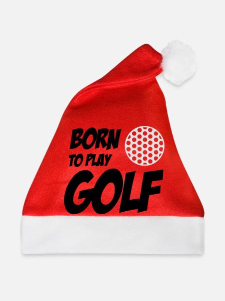 Born To Play Golf - Weihnachtsmütze - Rot