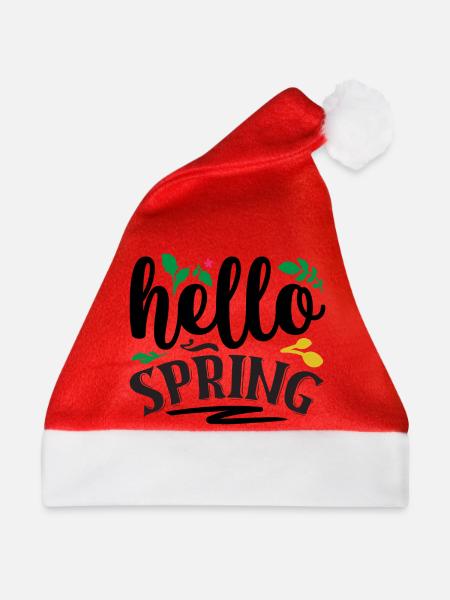 Hallo Frühling - Weihnachtsmütze - Rot