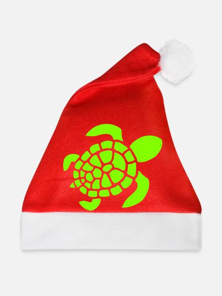 Schildkröte Logo Schildkrötenpanzer Muster Symbol - Weihnachtsmütze - Rot