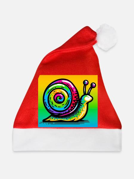 Schnecke - Weihnachtsmütze - Rot