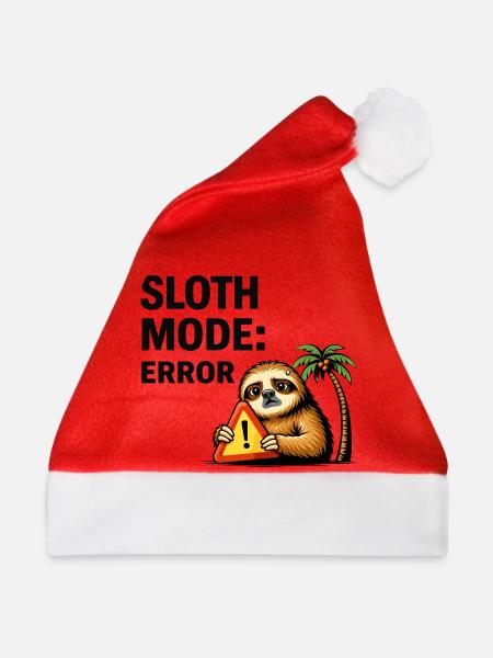 Fehler im Faultiermodus - Weihnachtsmütze - Rot