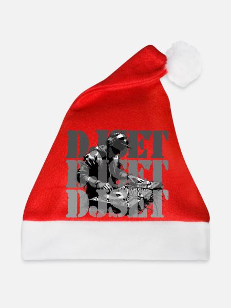 DJ SET - Weihnachtsmütze - Rot